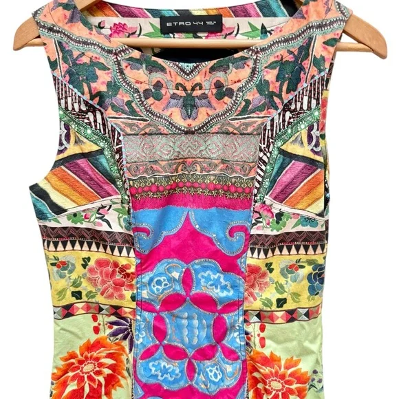 Etro Sleeveless Patchwork Amalfi Dress - Picture 9 of 16